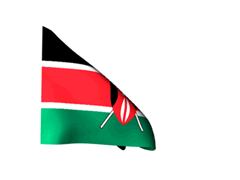 Kenya Waving Flag