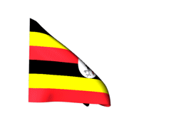 Uganda Waving Flag